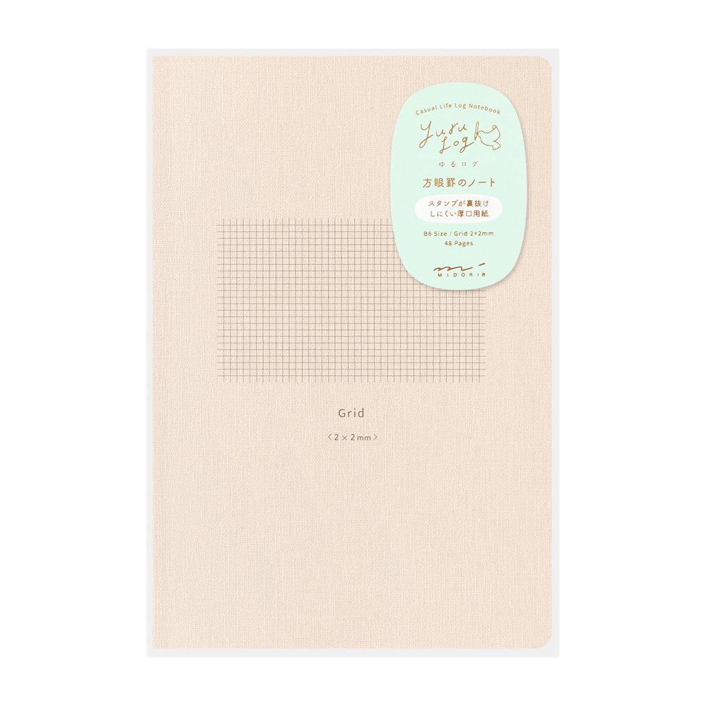 Midori MD Paper Yuru Log Notebook B6 Grid